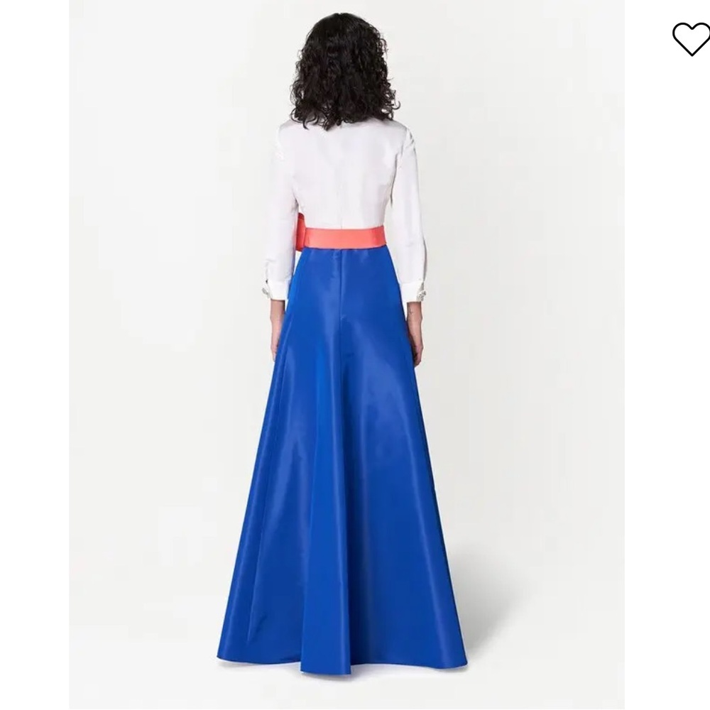Carolina Herrera Panelled Bow-Detail Shirt Gown ** NWT** - Picture 3 of 11